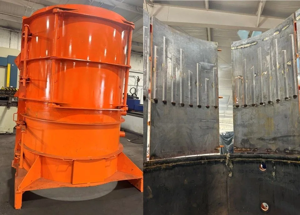 Concrete form components pictured by Wofford Welding