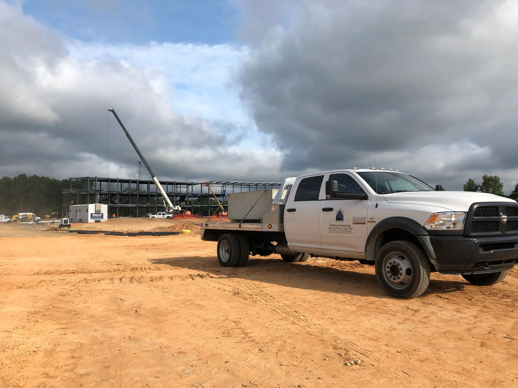 Company truck and construction setting from Wofford’s official website